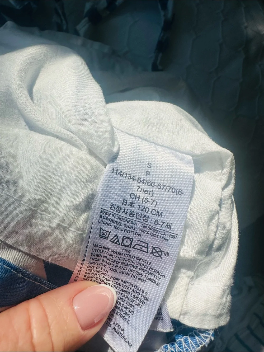 GAP cotton lined